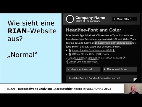 Video Thumbnail: FireShonks 2023 - RIAN: Responsive to Individual Accessibility Needs