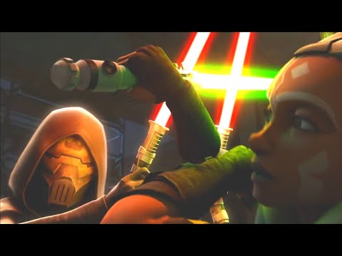 Ahsoka Tano vs Barriss Offee [Star Wars The Clone Wars - S05EP19 - To Catch a Jedi]