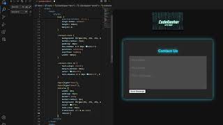 Code a Neon Contact Form with HTML and CSS | CodeDasher