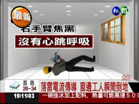 午後大雷雨! 工人遭雷擊倒地不治