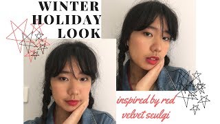 winter holiday look // inspired by red velvet seulgi