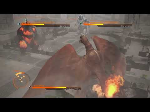 Godzilla PS4: MechaGodzilla 1975 vs Burning Godzilla vs Rodan