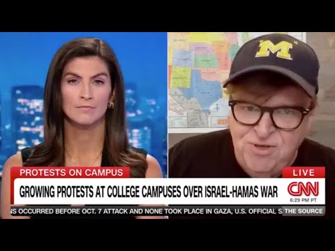 邁克爾-摩爾談大學生奮起反抗種族滅絕 | The Source w/ Kaitlan Collins 4/29/24 (Michael Moore on College Students Rising Up Against Genocide | The Source w/ Kaitlan Collins 4/29/24)