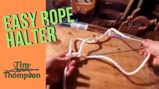 Rope Halter - How to tie a sheep or cattle halter