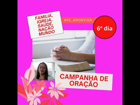 6º dia- "Organize sua vida e tenha tempo para ORAR. Urgente!"