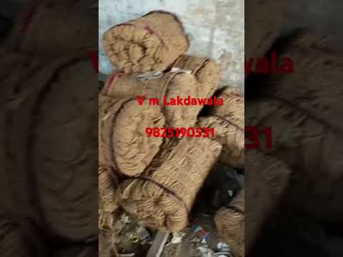 Light brown twisted coir rope, 100 m, 30 mm