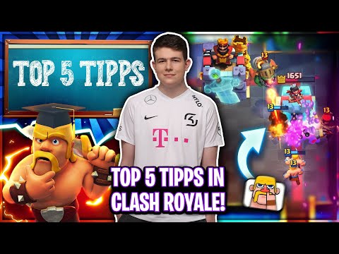 🏆TOP 5 CLASH ROYALE TIPPS! SCHNELL VERBESSERN MIT DIESEN TRICKS! Clash Royale deutsch