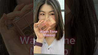 Warm tone makeup with no lashes & color contacts
