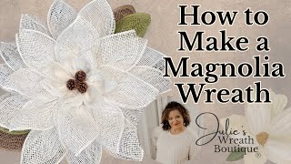 How to Make a Magnolia Wreath | How to Make a Magnolia Flower Wreath | Magnolia Wreath Tutorial