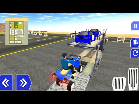 US Police ATV Quad Bike Transport Cargo Plane Game - Android GamePlay #14