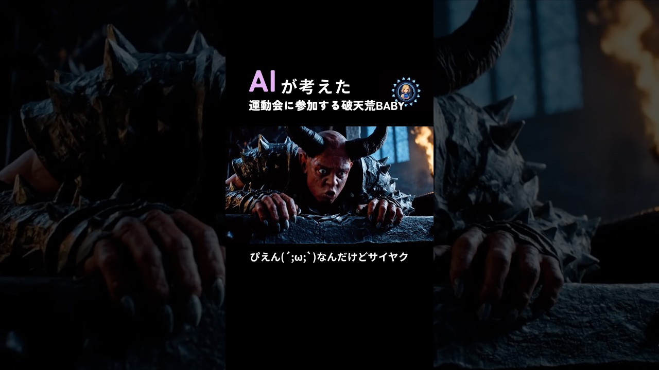 魔王様主催の運動会に参加するAIあかちゃん #ai #ai動画 #あかちゃん #運動会 #面白い #おすすめ