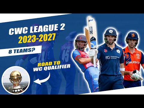 Nepal to play 42 ODI matches ! ICC World Cricket League 2 ( 2023-2027) ! Eight  Nation !