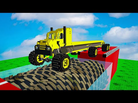 BIG CARS vs High Ramps in Teardown | Mr.Wrecker