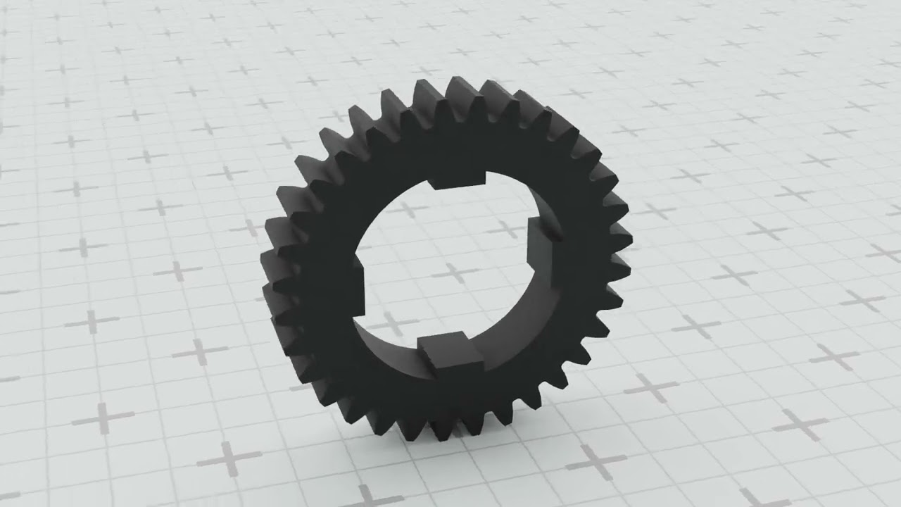 Gear for Electric Bicycle T32 D43 3D Print Model