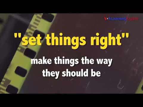English @ the Movies: 'Set Things Right'