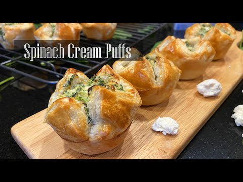 Spinach Cream Puffs Recipe - RKC