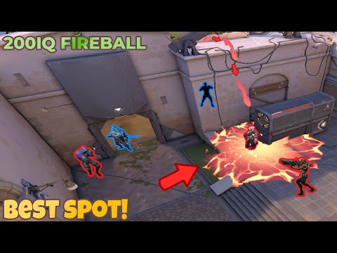 Phoenix Best Fireball Spot on Ascent Map (Valorant Tips)