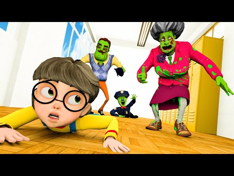 My Teacher is a Zombie~!!! Nick & Tani in Monster School - Scary Teacher Ep.44