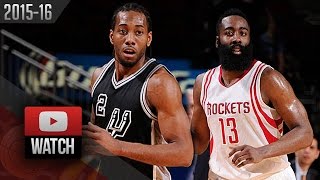 Kawhi Leonard - San Antonio Spurs - James Harden - Houston Rockets