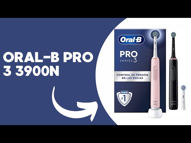 Vídeo relacionado con Oral-B Pro 3 3900N Cepillos de Dientes Eléctricos (Pack de 2) con Mango Recargable y Cabezal de Recambio, Diseñado Por Braun, Regalos Orginales para Mujer y Hombre - Negro y Rosa
