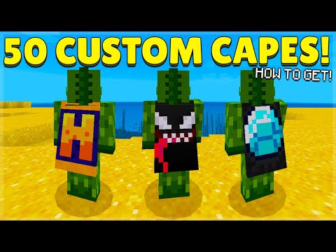 ECKOSOLDIER - How To Get 50+ CUSTOM Capes in Minecraft Bedrock Edition PE! (DOWNLOAD)