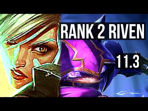RIVEN vs KENNEN (TOP) | Rank 2 Riven, 700+ games, 6/1/1 | EUW Challenger | v11.3