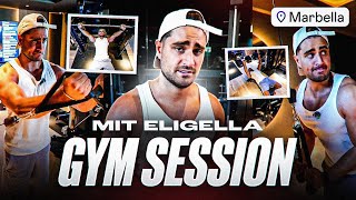ICH ZEIGE EUCH WIE ICH TRAINIERE!💪🏼 Fitness Session in meinem Home Gym in Marbel