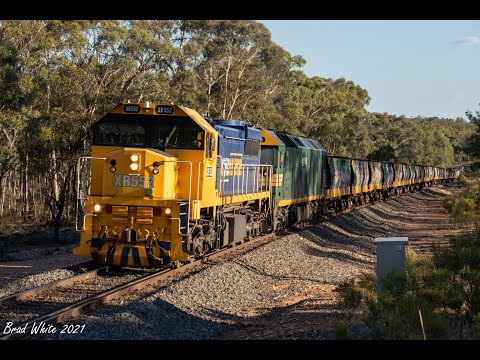 XR552 and G528 at Dunolly & Llanelly on Pacific National's 9149 empty Sea Lake grain- 10/2/21