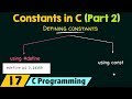 How to Define Constants in C Using #define and const Keyword