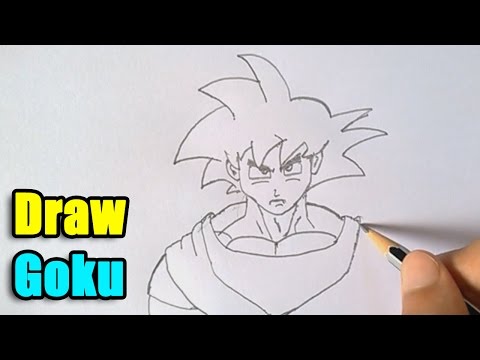 HOW TO DRAW GOKU SSJ GOD 