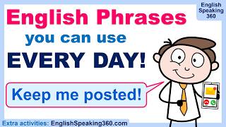 English Phrases you can use EVERY DAY | Everyday English with Practice and a Final Quiz