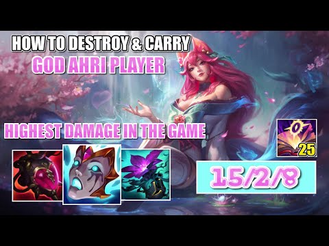 HOW TO DESTROY AND CARRY AS AHRI | AHRI MAIN GUIDE S14 - League Of Legends