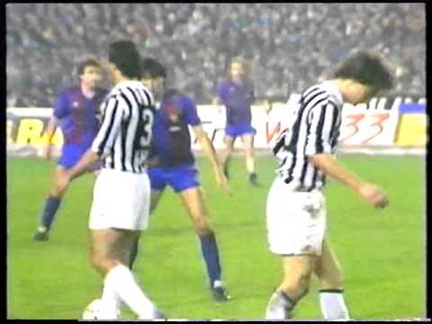 19/03/1986 European Cup Quarter Final 2nd leg JUVENTUS v BARCELONA