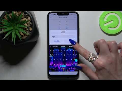 How to Set Up Alarm Clock on Huawei Mate 20 Lite | Alarm Clock Settings