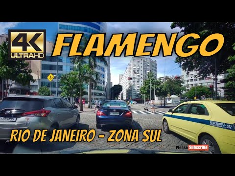 【4K】 🚕 FLAMENGO neighborhood streets | Rio de Janeiro by Car