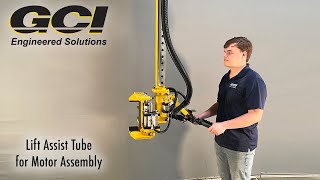 Ergonomic Lift Assist Tube for Motor Assembly