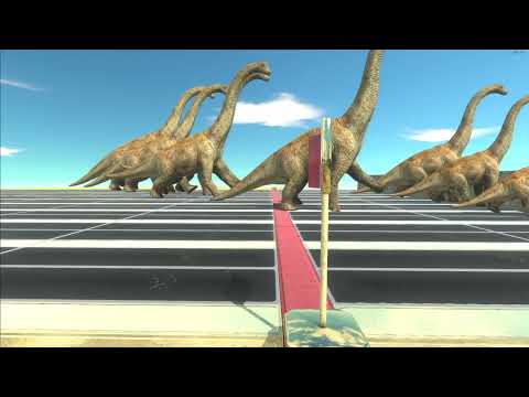 Different Size Race (Herbivorous Dinosaurs) ♦ Animal Revolt Battle Simulator ♦