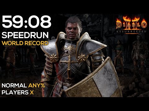 FIRST EVER SUB 1HR PALADIN SPEEDRUN | 59:08 IGT | 1:00:22 RTA | DIABLO 2 RESURRECTED
