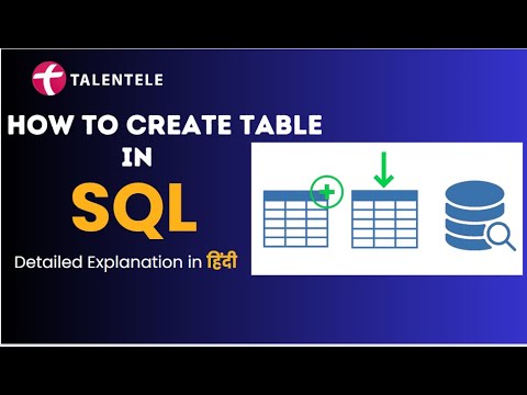 Create Table In Sql Create Database Sql Tutorial In Hindi Sql Tutorial For Beginners 2024