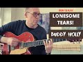 Lonesome Tears Buddy Holly Guitar Lesson on a Gretsch Nashville 6120!