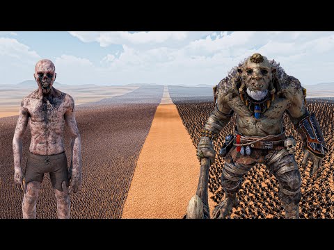 1 MILLION ZOMBIES vs 100.000 TROLLS - Ultimate Epic Battle Simulator 2 UEBS 2