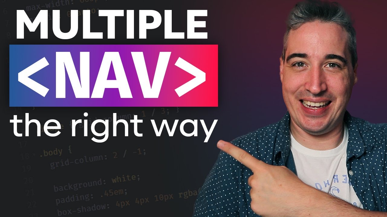 The problem with multiple nav elements (and the simple solution)