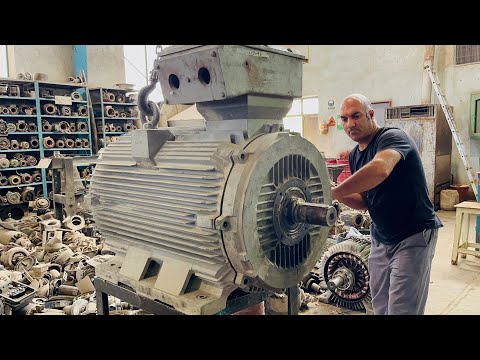 alles über die Elektromotoren || 250kw 3000rpm Elektromotor Demontage