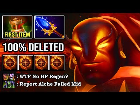 HOW TO 100% DELETE PRO ALCHEMIST MID First Item Vessel No HP Regen Next LVL Dodge 8K Ember God DotA2