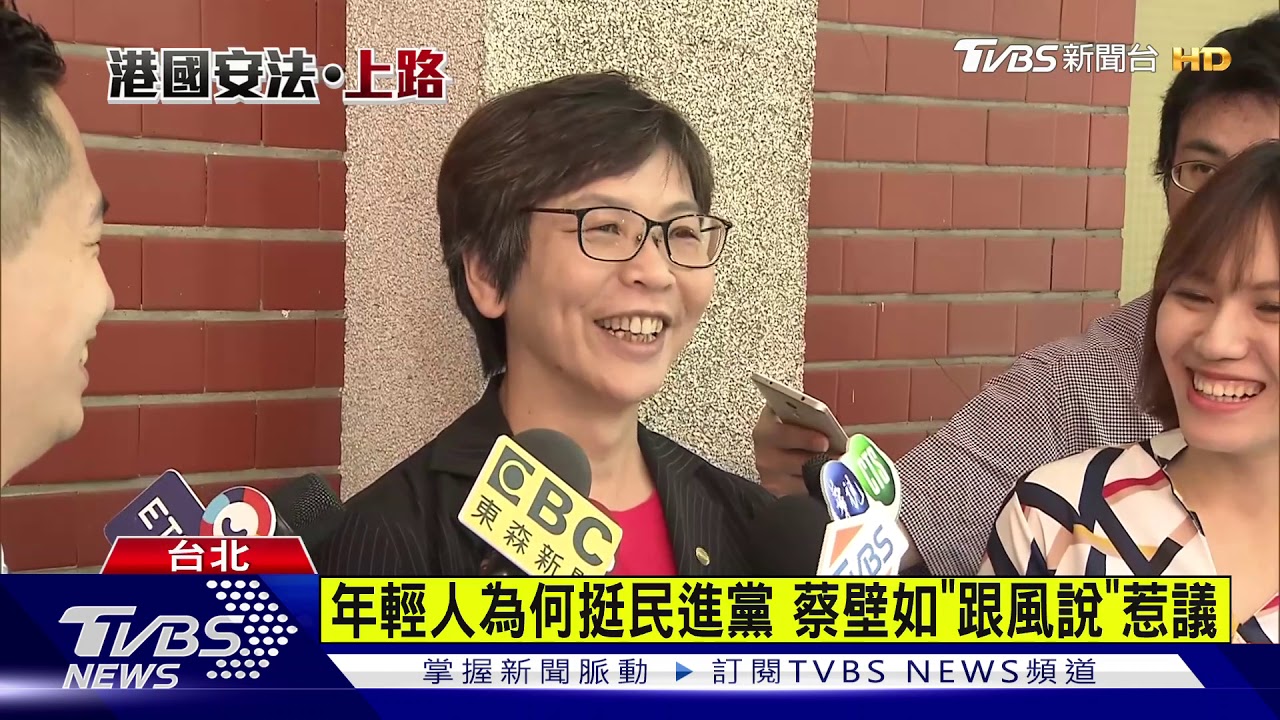 年輕人為何挺民進黨 蔡壁如「跟風說」惹議