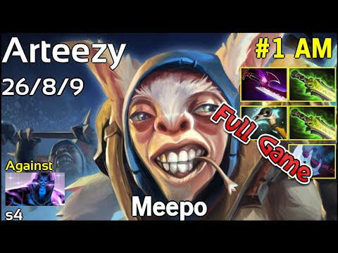 Arteezy   Meepo - Dota 2 Full Game 7.19