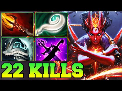 7.39 22 Kills QOP Dota 2 Mid Lane Beast - Best Queen Of Pain Dota 2 Gameplay Guide Build 7.38