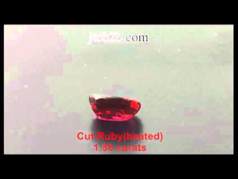 WRE0019 - Faceted Ruby 1.30 carats, Dark Red Color at JTCB2B.COM