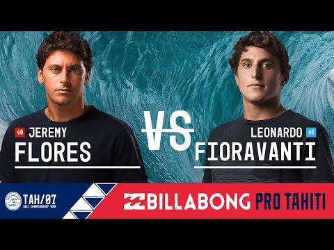 Jeremy Flores vs. Leonardo Fioravanti - Round Two, Heat 10 - Billabong Pro Tahiti 2017