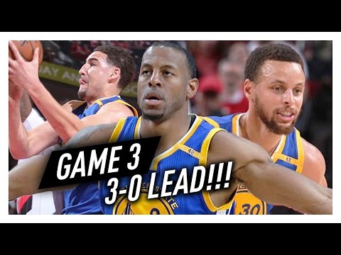 Stephen Curry, Klay Thompson & Andre Iguodala Game 3 Highlights vs Blazers 2017 Playoffs - EPIC!